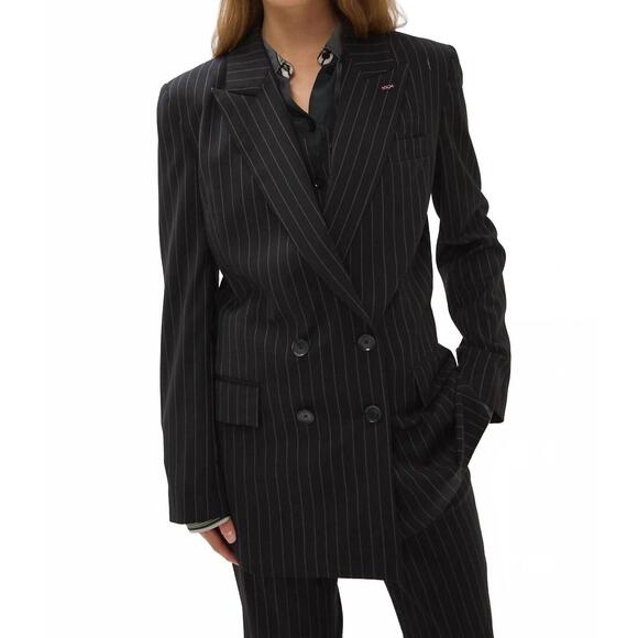 NEW MARIA CHER lou max blazer in black